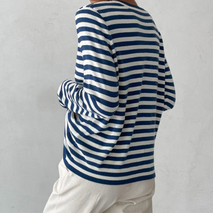 Classic Stripe Casual Tee Shirt