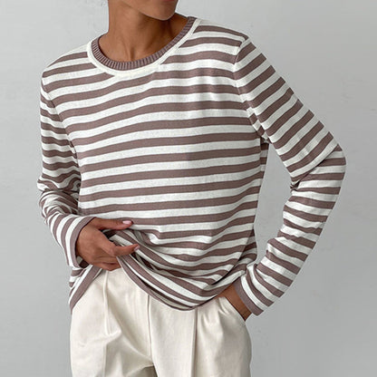 Classic Stripe Casual Tee Shirt