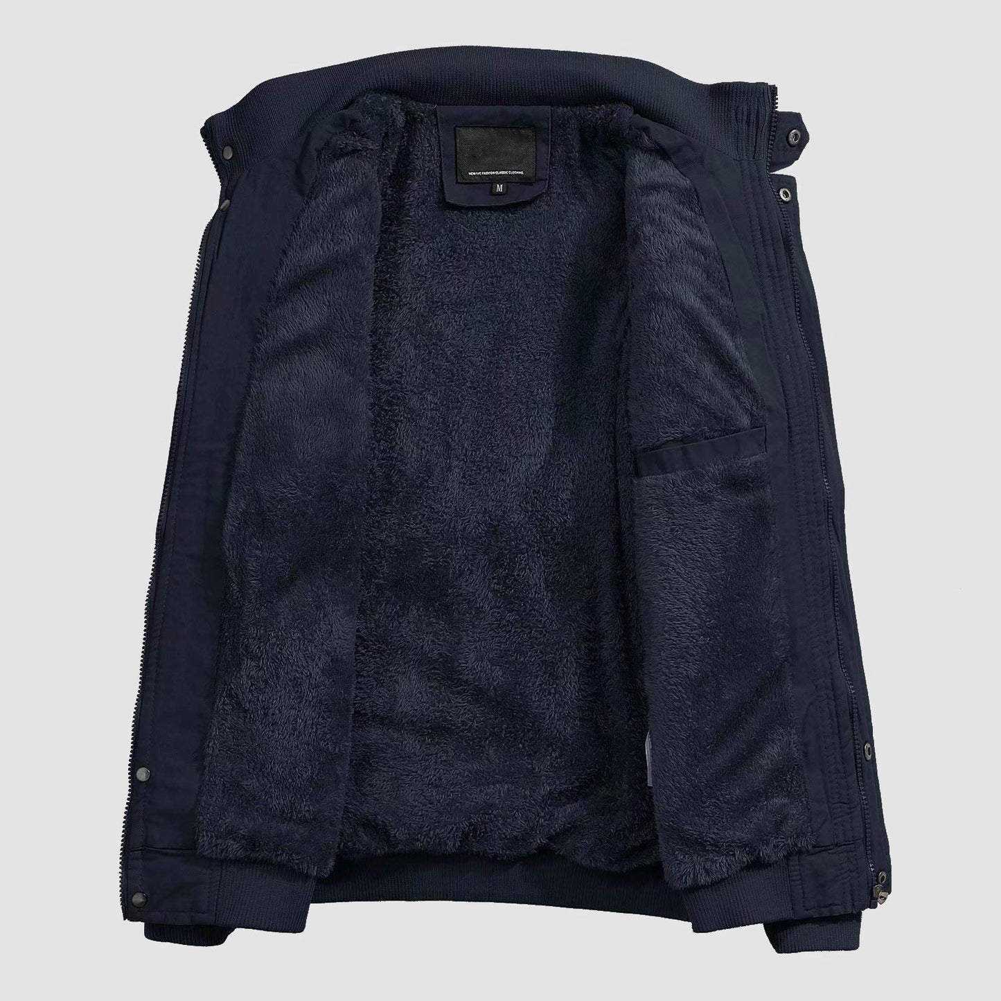 Men's Cotton Military Bomber Jacket Lightweight Zip-Up