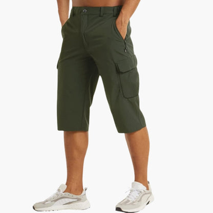 Men's Cargo Shorts Cotton Button Zip Closure