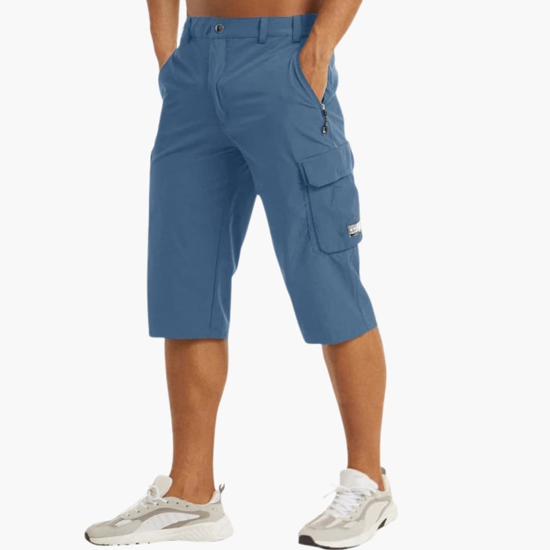 Men's Cargo Shorts Stretch Zipper Pockets