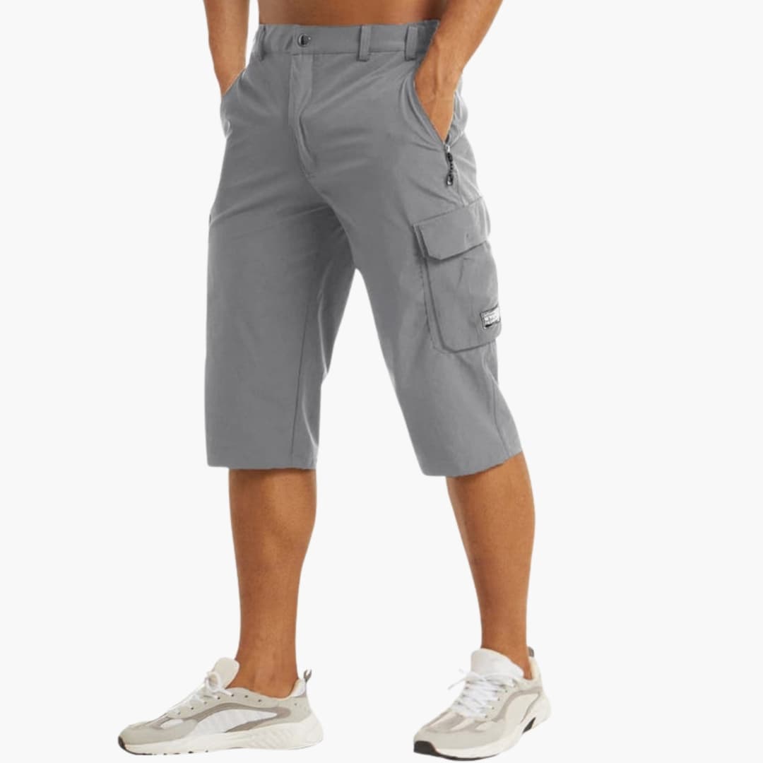 Men's Cargo Shorts Stretch Zipper Pockets