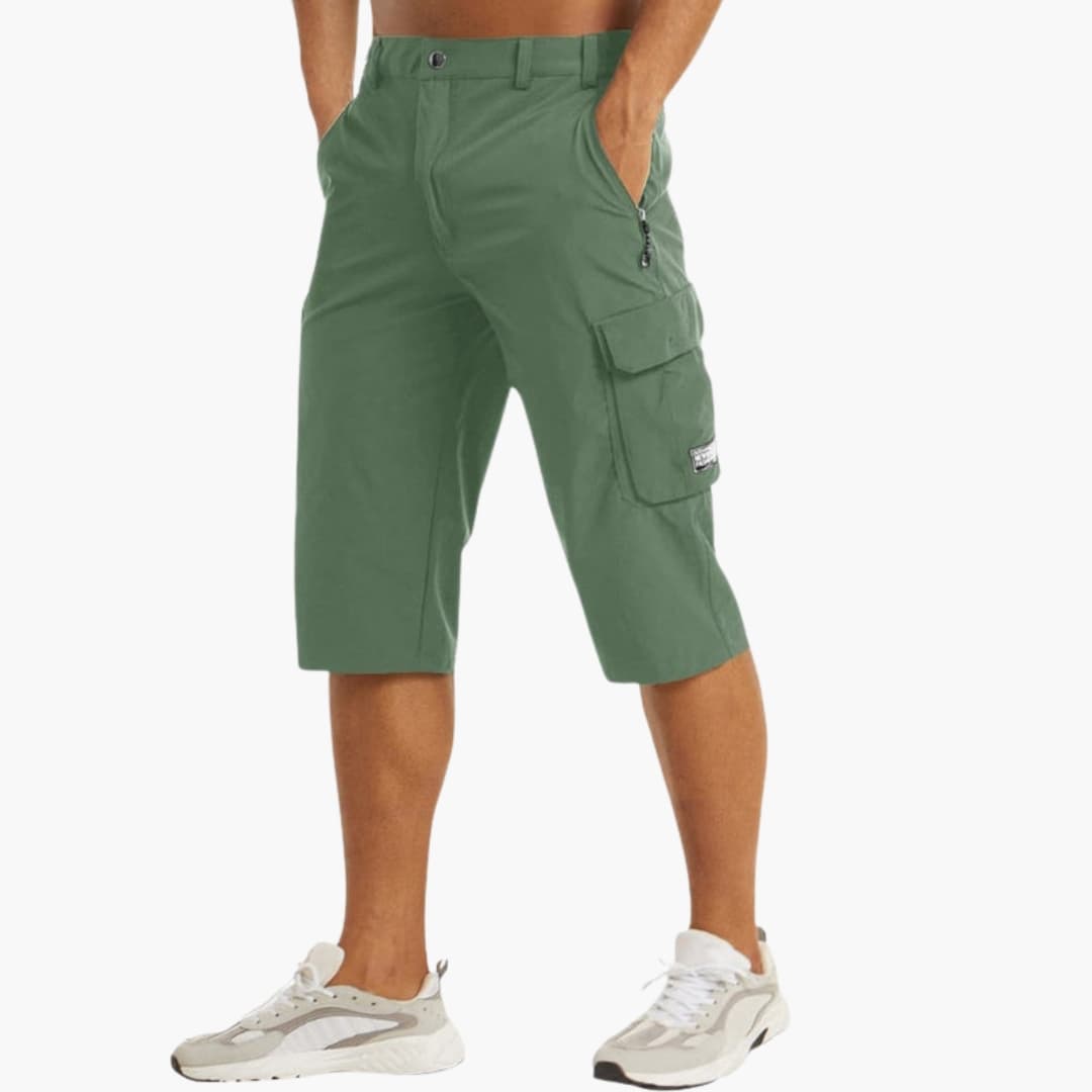 Men's Cargo Shorts Stretch Zipper Pockets