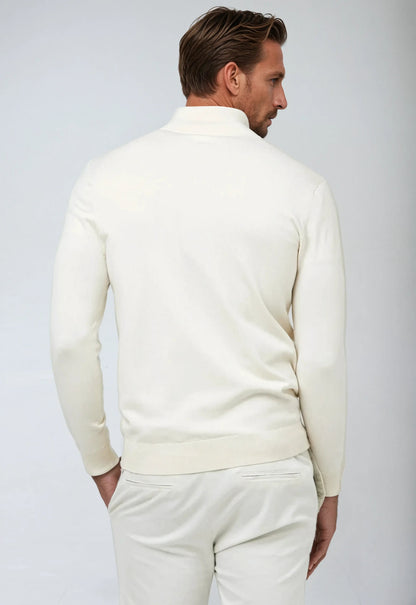 Warm Mens Classic Quarter Zip Sweater