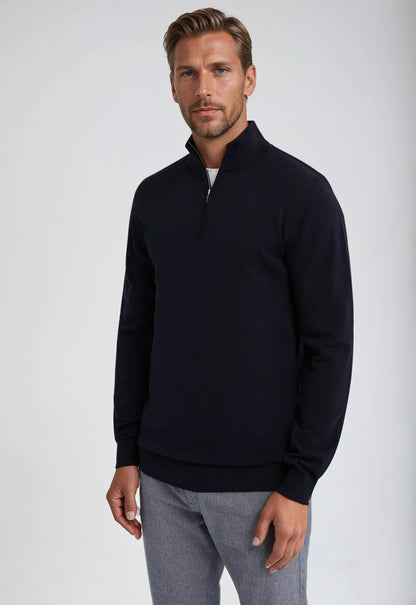 Warm Mens Classic Quarter Zip Sweater