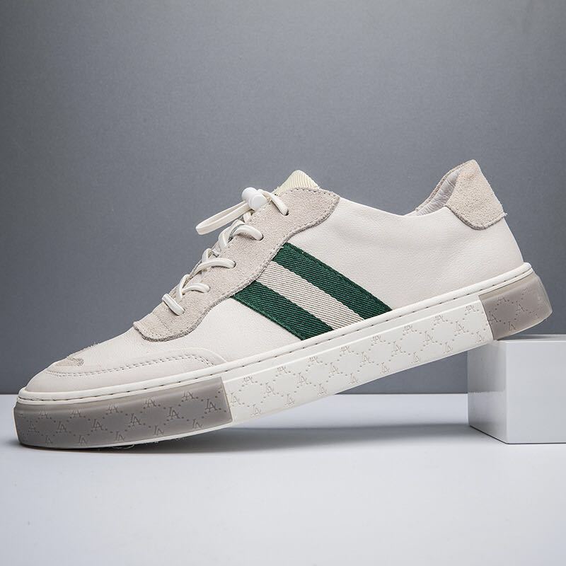 Men's Leather Sneakers Comfortable Everyday Walking Shoes
