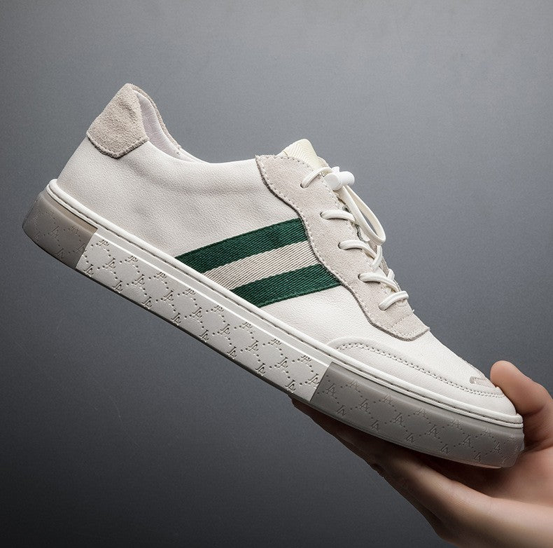 Men's Leather Sneakers Comfortable Everyday Walking Shoes