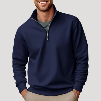 Men's Relaxed Fit Quarter Zip Sweater