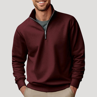 Men's Relaxed Fit Quarter Zip Sweater