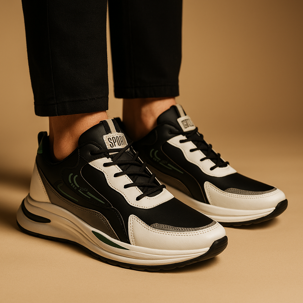 Men's Airy Knit Sneakers Lightweight Comfort Walk Shoes - VibreMode