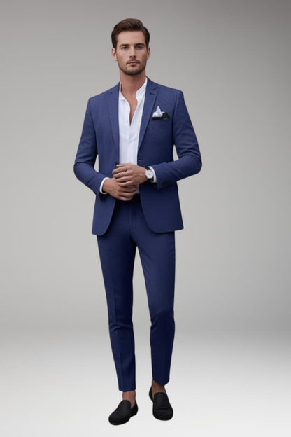 Men's Suit Set Blazer Straight Pants