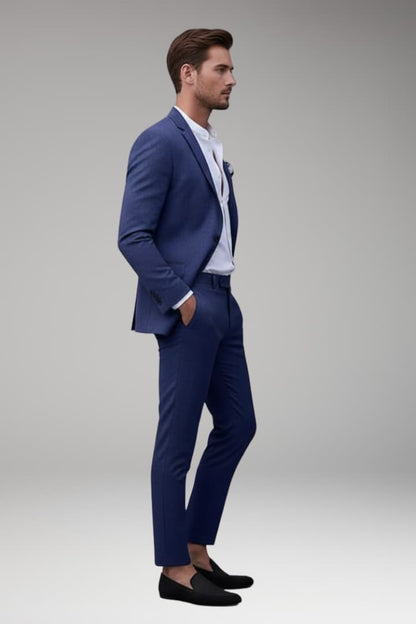 Men's Suit Set Blazer Straight Pants