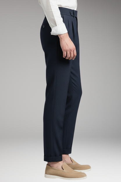 Men's Pleated Work Pants High Waist