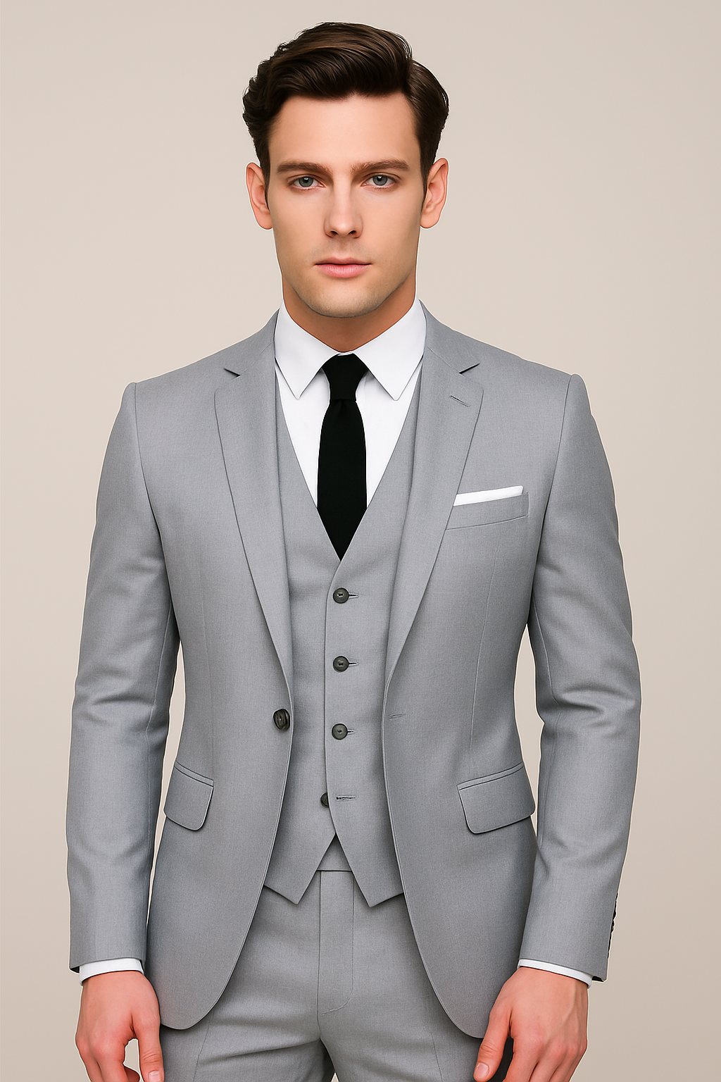 Men's Single Breasted 3-Piece Suit