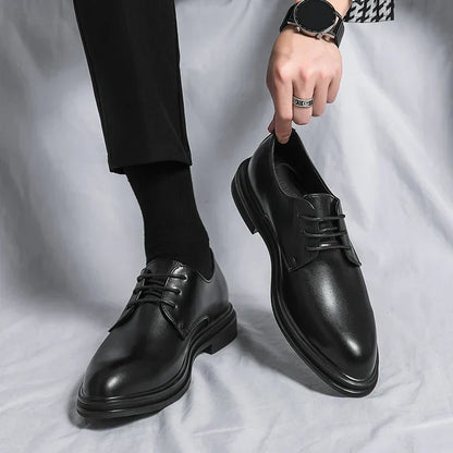 Men's Lace-Up Oxford Leather Dress Shoes
