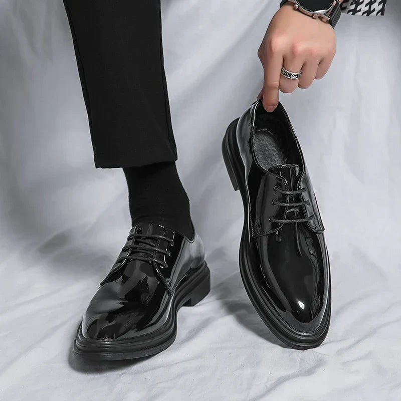 Men's Lace-Up Oxford Leather Dress Shoes