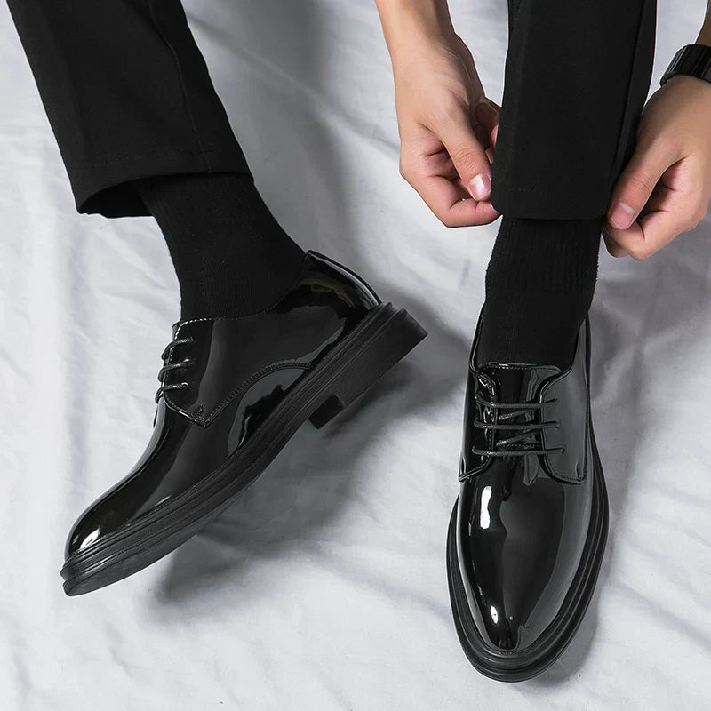Men's Lace-Up Oxford Leather Dress Shoes