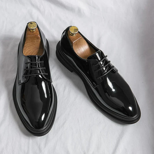 Men's Lace-Up Oxford Leather Dress Shoes - VibreMode