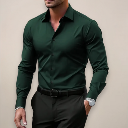 Men's Long Sleeve Shirt Classic Collar