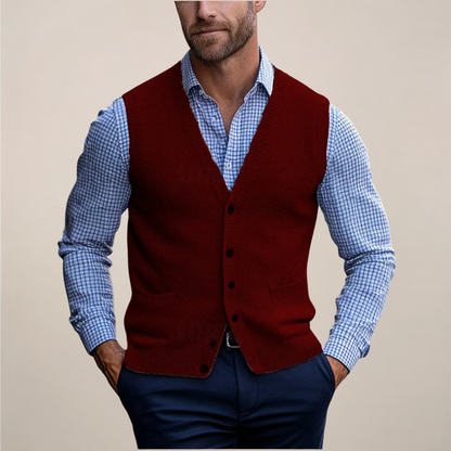 Men's Sleeveless Sweater Lightweight Vest