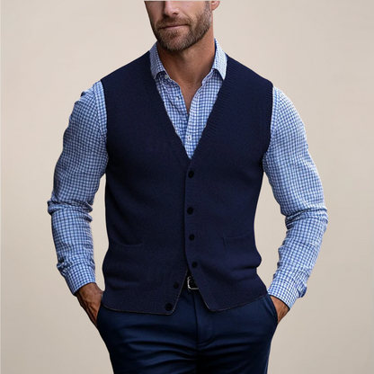 Men's Sleeveless Sweater Lightweight Vest