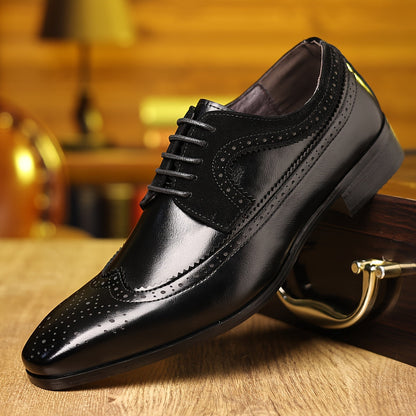 Men's Lace Up Wingtip Dress Shoes