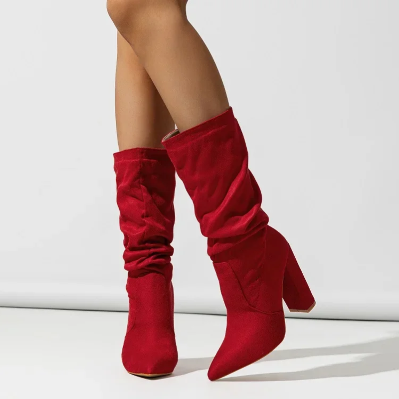 Women's Slouchy Mid Calf Boots