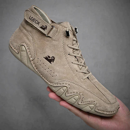 Waterproof Synthetic Leather High Top Slip On Shoes