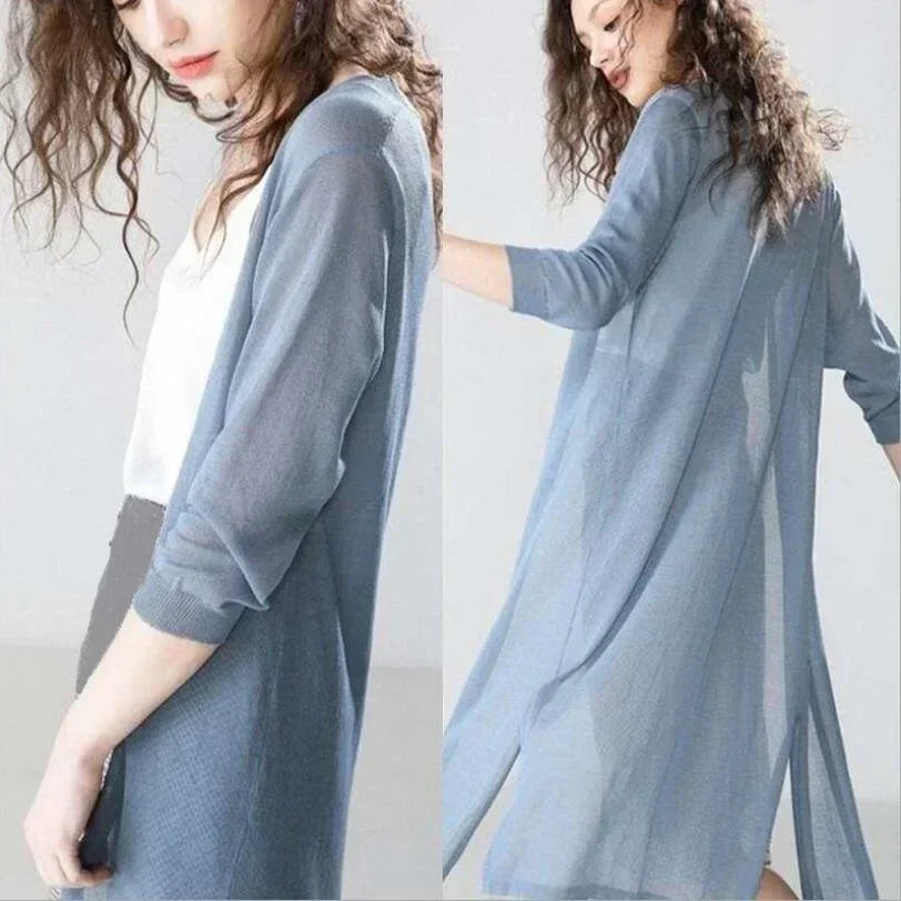 Women's Open Front Cardigan Breathable Lightweight