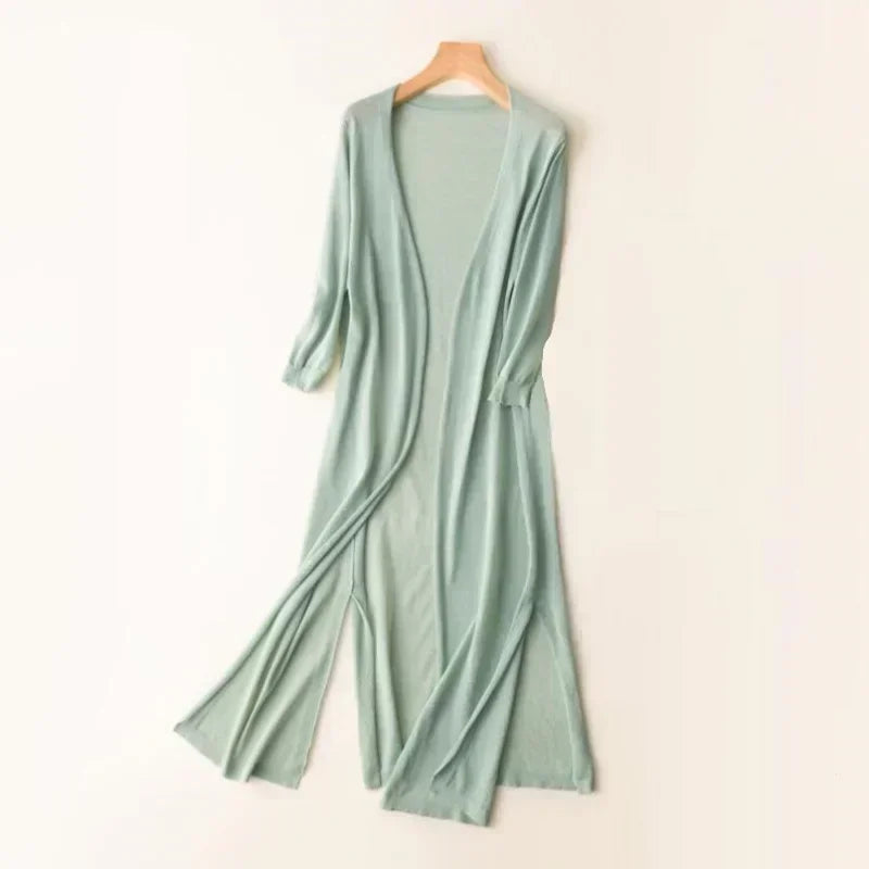 Women's Open Front Cardigan Breathable Lightweight