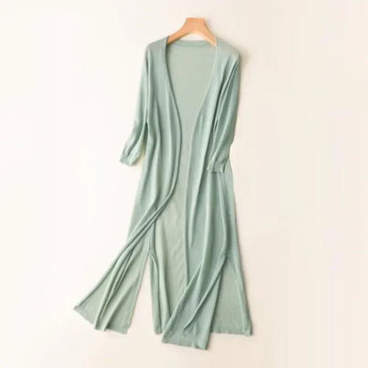Women's Long Cardigan Cozy Knit Long Sleeves