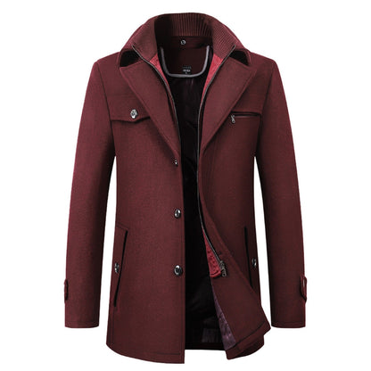Elegant Double Collar Coat