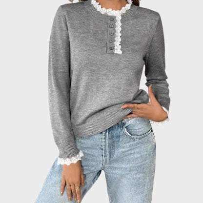 Women's Long-Sleeve Knit Sweater
