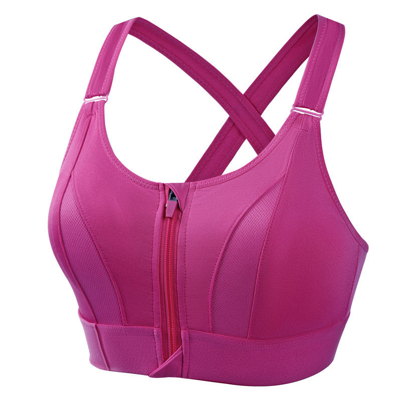 Women's Comfort Bra Zip-Front Supportive