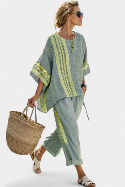 Women's 2 Piece Set Oversized Tapered Pants