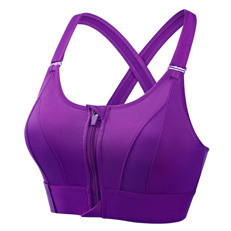 Women's Comfort Bra Zip-Front Supportive