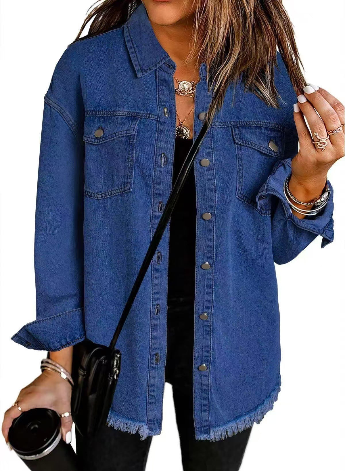 Women's Button Down Casual Jacket