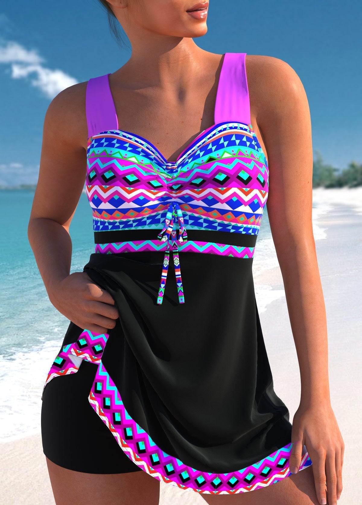 Women's Patterned Swimsuit - VibreMode