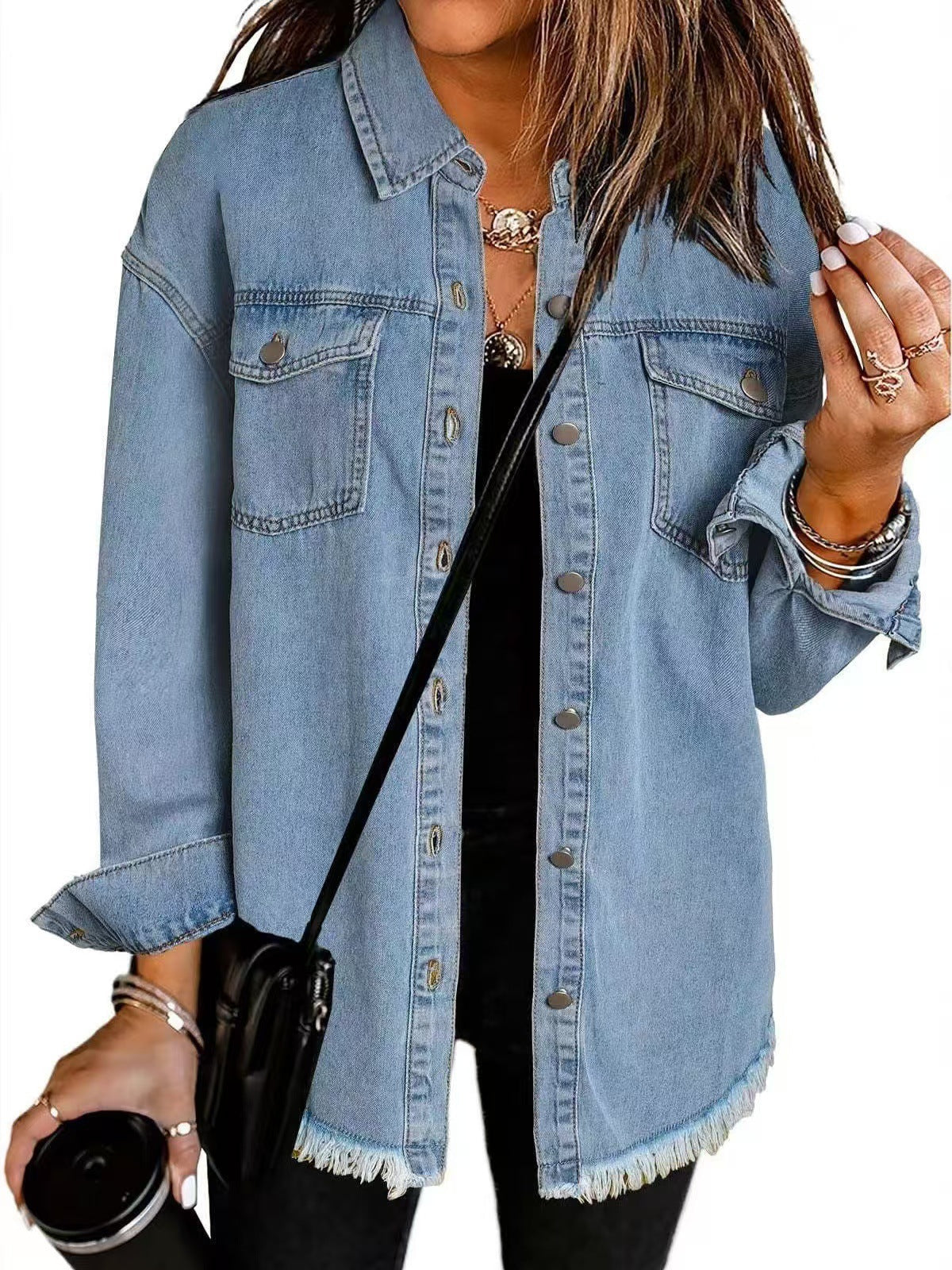 Women's Button Down Casual Jacket