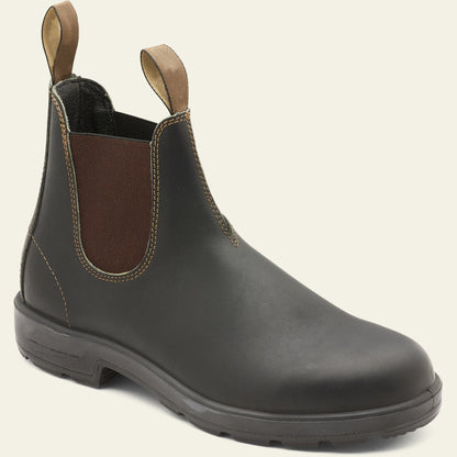 Men's Chelsea Boots Rugged Sole Slip-On Ankle Black