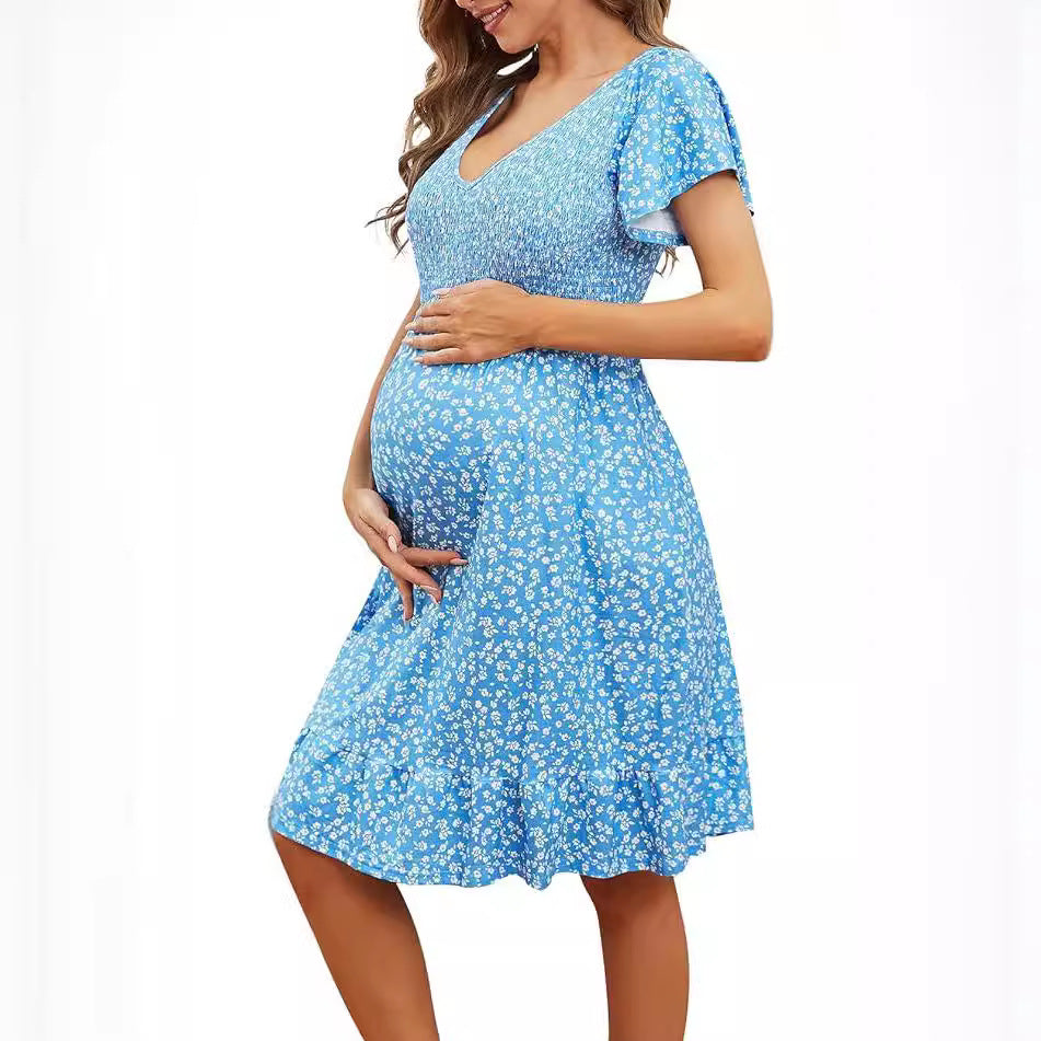 Women's Maternity Empire Waist Dress