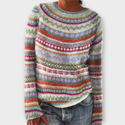 Women's Vintage Crewneck Fair Isle Sweater