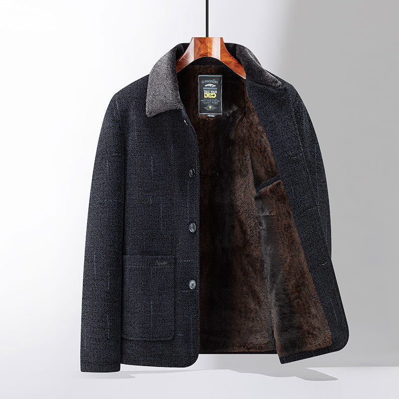 Warm Sheepskin Winter Coat