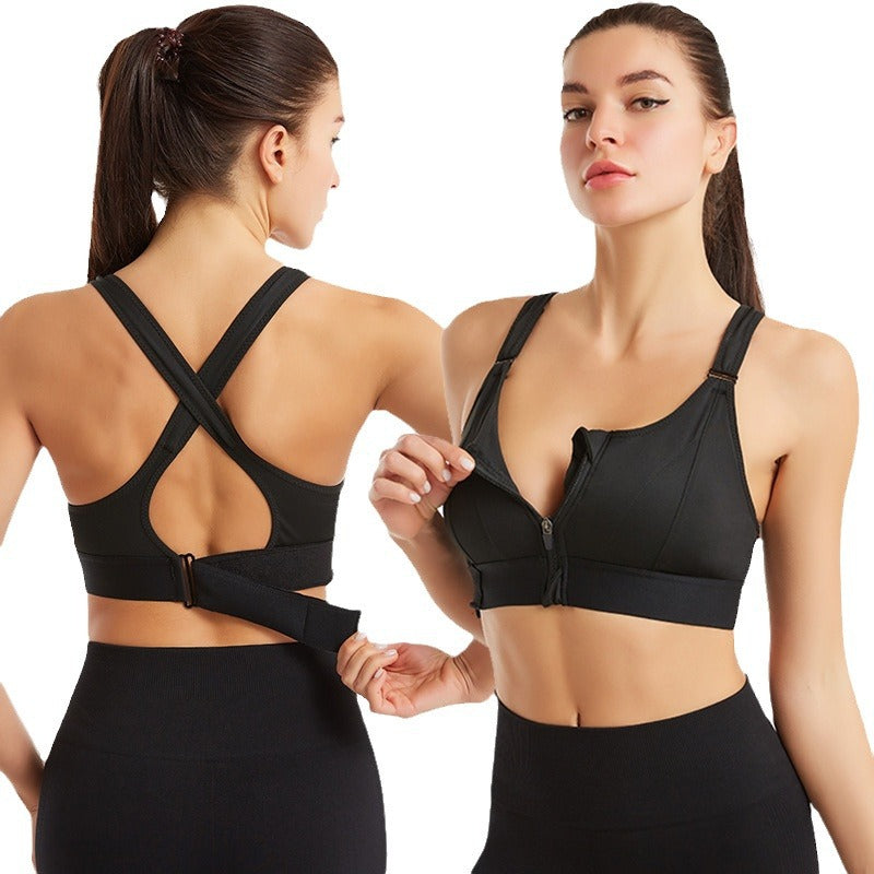 Women's Comfort Bra Zip-Front Supportive