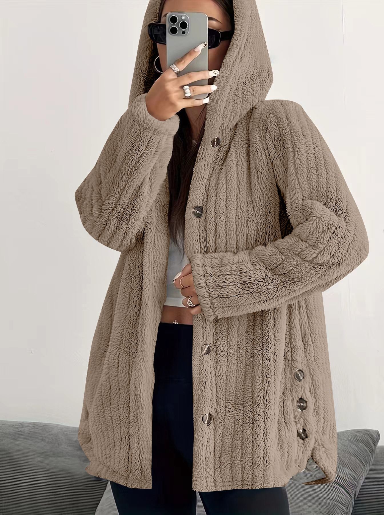 Kendall Cozy Hooded Sweater Cardigan