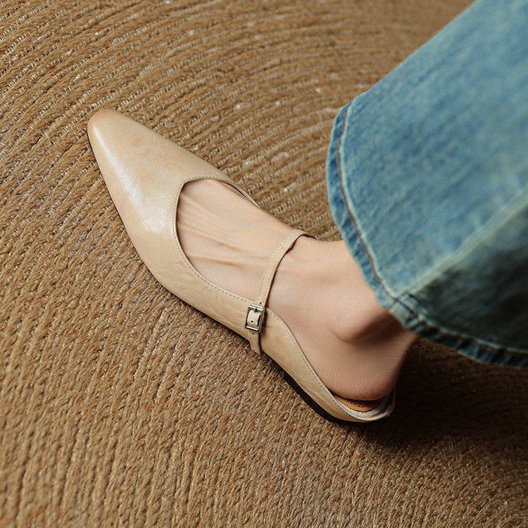 Authentic Soft Leather Mule Shoes