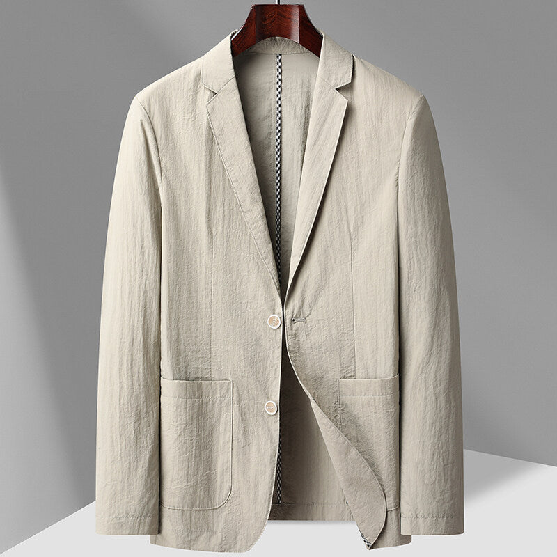 Men's Cotton Two Button Blazer - VibreMode