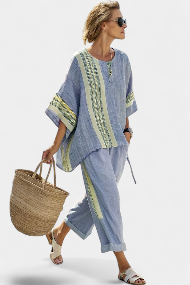 Women's 2 Piece Set Oversized Tapered Pants