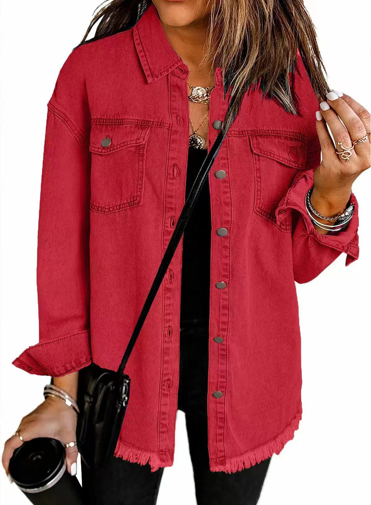 Women's Button Down Casual Jacket
