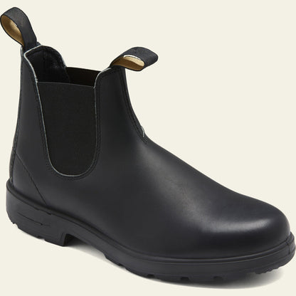 Men's Chelsea Boots Rugged Sole Slip-On Ankle Black